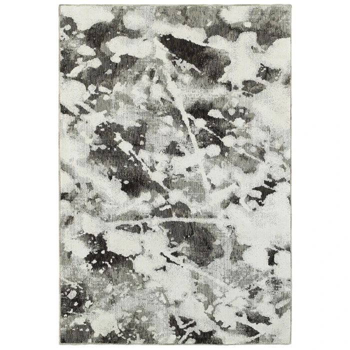 Oriental Weavers Area Rug Evolution 8035B Charcoal 6' 7" X  9' 6"