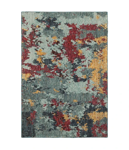 Oriental Weavers Area Rug Evolution 8036C Blue 5' 3" X  7' 3"