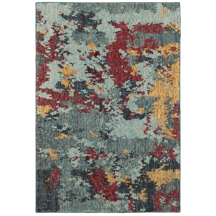 Oriental Weavers Area Rug Evolution 8036C Blue 1'10" X  3' 2"
