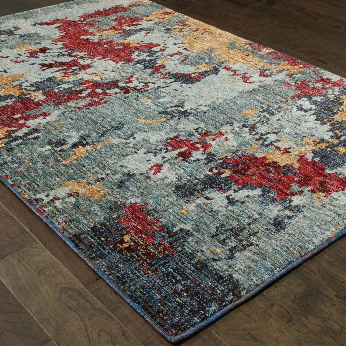 Oriental Weavers Area Rug Evolution 8036C Blue 1'10" X  3' 2"
