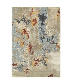 Oriental Weavers Evolution 8043K Beige/ Blue Area Rug 3 ft. 3 in. X 5 ft. 2 in. Rectangle