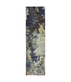 Oriental Weavers Evolution 8049B Navy/ Blue Area Rug 2 ft. 3 in. X 8 ft. 0 in. Runner
