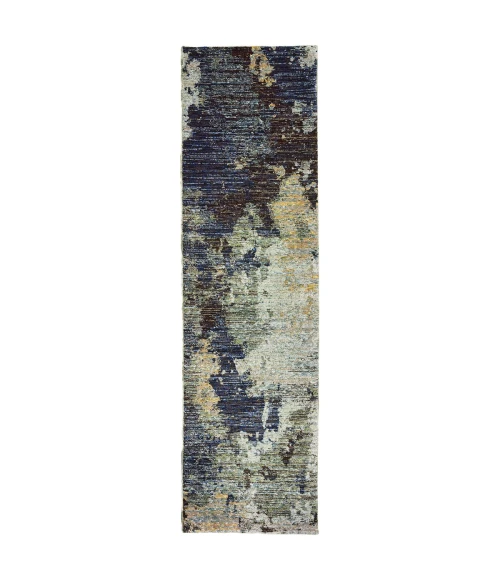 Oriental Weavers Area Rug Evolution 8049B Navy 3' 3" X  5' 2"