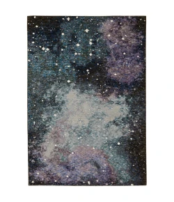 Oriental Weavers Evolution 0958A Midnight/ Purple Area Rug 6 ft. 7 in. X 9 ft. 6 in. Rectangle