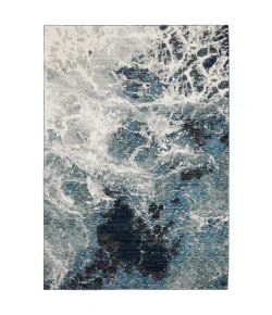 Oriental Weavers Evolution 0962A Blue/ Ivory Area Rug 6 ft. 7 in. X 9 ft. 6 in. Rectangle