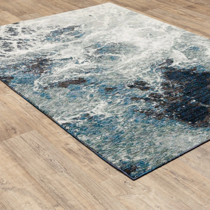 Oriental Weavers Area Rug Evolution 0962A Blue 8' 6" X 11' 7"