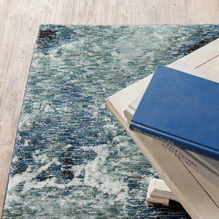 Oriental Weavers Area Rug Evolution 0962A Blue 8' 6" X 11' 7"