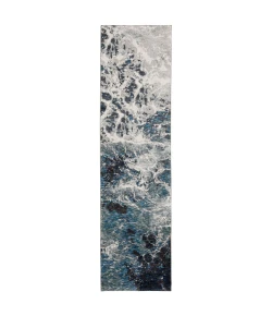 Oriental Weavers Evolution 0962A Blue/ Ivory Area Rug 2 ft. 3 in. X 8 ft. 0 in. Runner