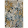 Oriental Weavers Evolution 0980A Blue/ Gold Area Rug 3 ft. 3 in. X 5 ft. 2 in. Rectangle