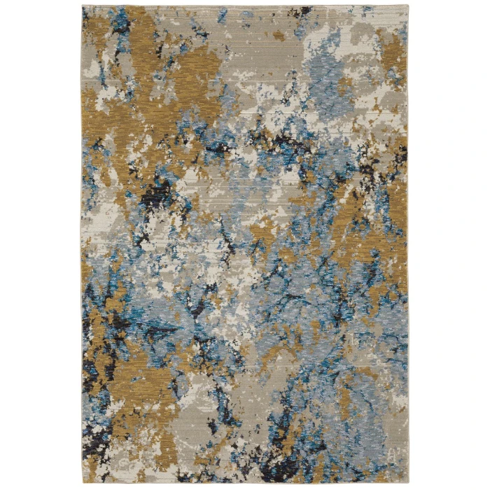 Oriental Weavers Area Rug Evolution 0980A Blue 7'10" X 10'10"