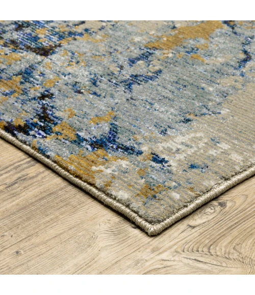 Oriental Weavers Area Rug Evolution 0980A Blue 6' 7" X  9' 6"