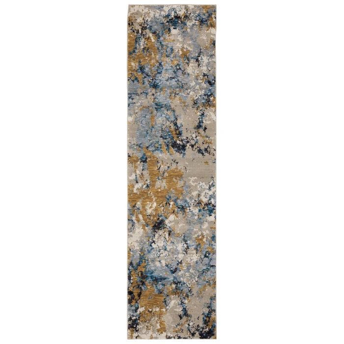 Oriental Weavers Area Rug Evolution 0980A Blue 7'10" X 10'10"