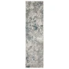 Oriental Weavers Evolution 0984D Grey/ Blue Area Rug 2 ft. 6 in. X 12 ft. 0 in. Runner