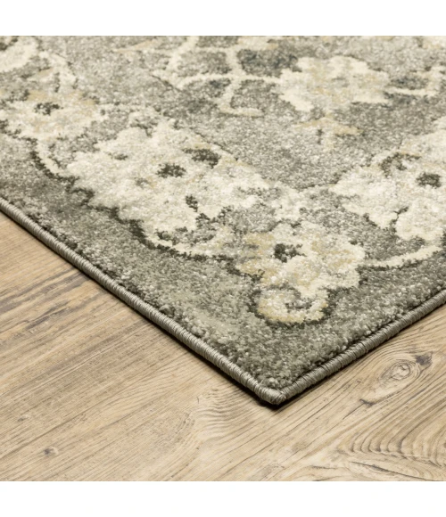 Oriental Weavers Area Rug Florence 1002E Grey 6' 7" X  9' 6"