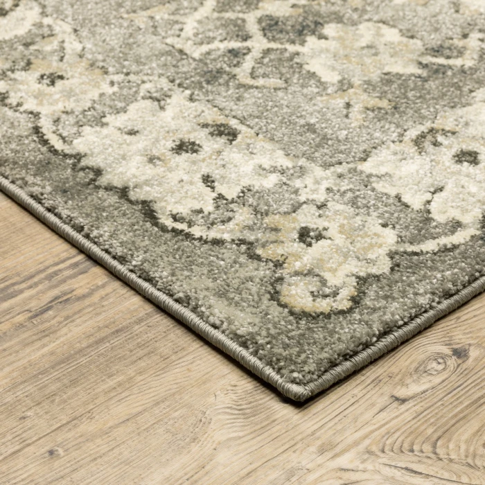 Oriental Weavers Area Rug Florence 1002E Grey 9'10" X 12'10"