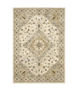 Oriental Weavers Florence 4332X Beige/ Grey Area Rug 2 ft. 3 in. X 7 ft. 6 in. Runner