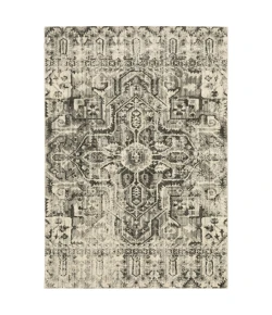 Oriental Weavers Florence 4333W Charcoal/ Ivory Area Rug 6 ft. 7 in. X 9 ft. 6 in. Rectangle