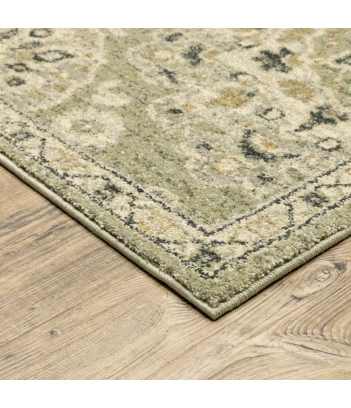Oriental Weavers Area Rug Florence 4334E Green 6' 7" X  9' 6"