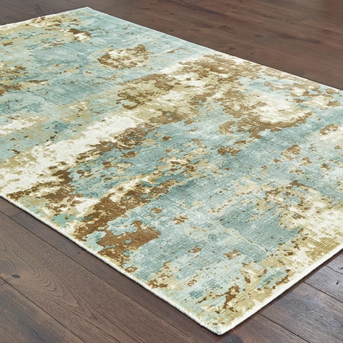 Oriental Weavers Area Rug Formations 70001 Blue 2' 6" X 10' Runner
