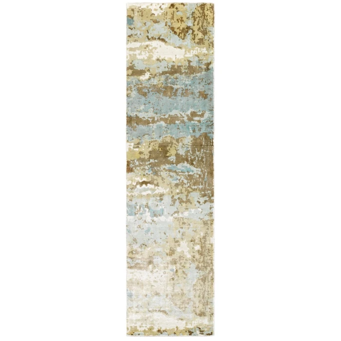 Oriental Weavers Area Rug Formations 70001 Blue 2' 6" X 10' Runner