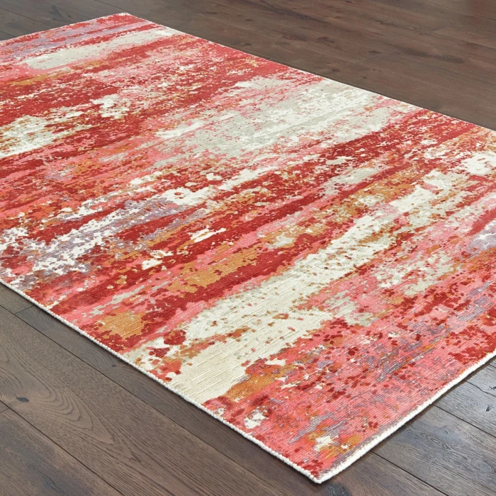Oriental Weavers Area Rug Formations 70004 Pink 6' X  9'
