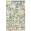 Oriental Weavers Formations 70007 Blue/ Green Area Rug 8 ft. X 10 ft. Rectangle