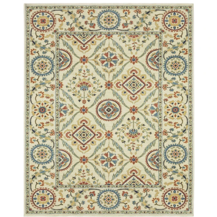 Oriental Weavers FRANCESCA fr07a Ivory/Multi Rug 2'X3'