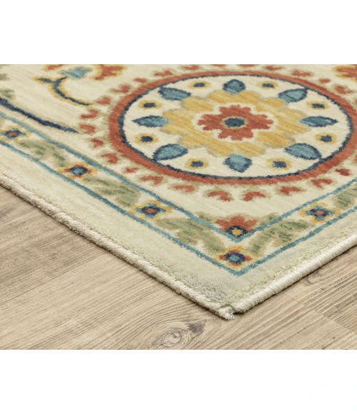 Oriental Weavers FRANCESCA FR07A Ivory 3' 3X5'