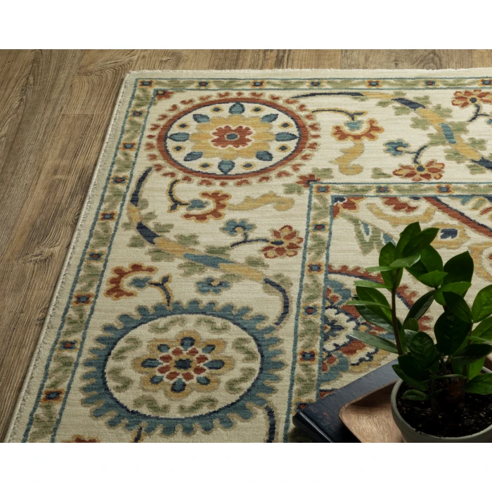 Oriental Weavers FRANCESCA fr07a Ivory/Multi Rug 2'X3'