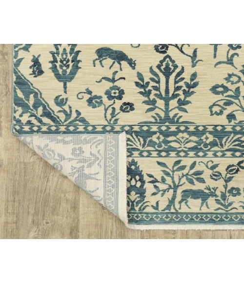 Oriental Weavers FRANCESCA fr08h Blue/Ivory Rug 3'3X5'