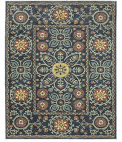 Oriental Weavers Francesca Fr11B Blue/ Rust 7 Ft.10 In. X 10 Ft.10 In. Rectangle Rug