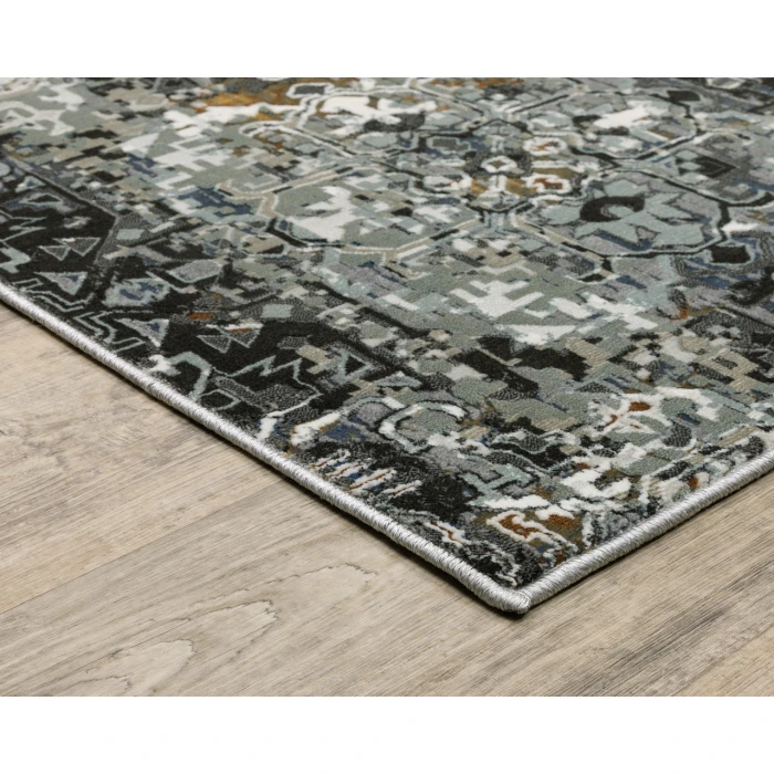 Oriental Weavers GEMINI 2060V Charcoal 3'10X5' 5