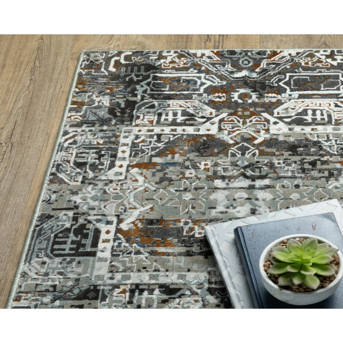 Oriental Weavers GEMINI 2060V Charcoal 3'10X5' 5