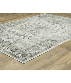 Oriental Weavers Gemini 20Z Grey/ Blue 2 Ft. 3 In. X 7 Ft. 6 In. Runner Rug