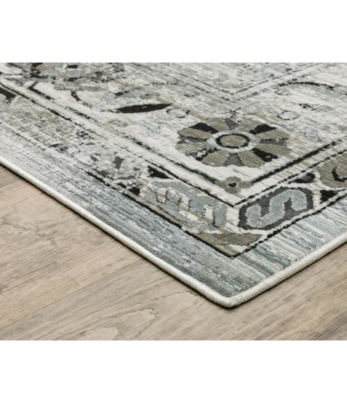 Oriental Weavers GEMINI 20z Grey/Blue Rug 2' 3X7' 6