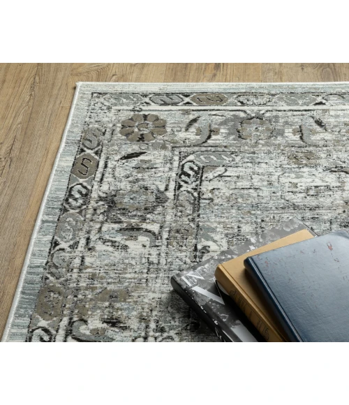 Oriental Weavers GEMINI 20z Grey/Blue Rug 2' 3X7' 6