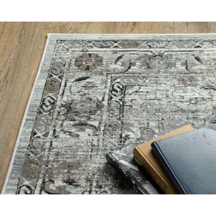 Oriental Weavers GEMINI 20z Grey/Blue Rug 3'10X5' 5