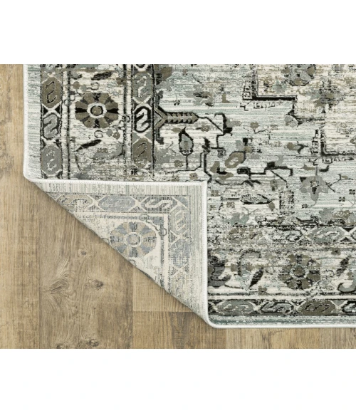 Oriental Weavers GEMINI 20z Grey/Blue Rug 2' 3X7' 6