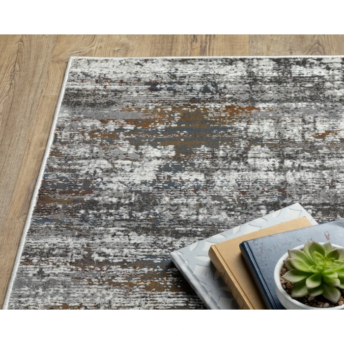 Oriental Weavers GEMINI 4151U Charcoal 2' 3X7' 6