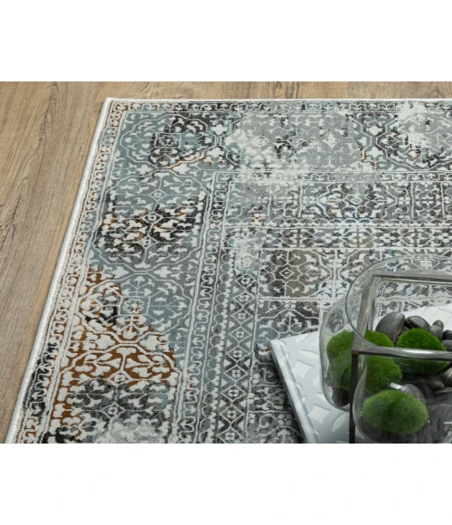 Oriental Weavers GEMINI 4153f Grey/Multi Rug 6'7X9'6