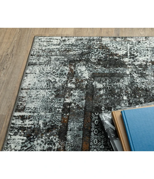 Oriental Weavers GEMINI 090O2 Charcoal 3'10X5' 5