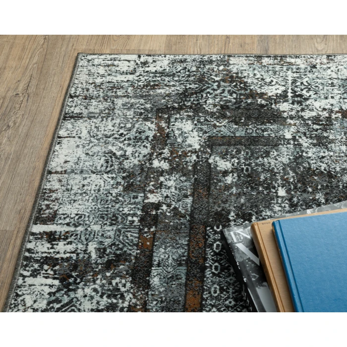 Oriental Weavers GEMINI 090O2 Charcoal 3'10X5' 5