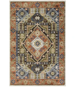 Oriental Weavers GEMMA Rust GEM03 7ft.10in. X 10ft. Rect. Rug