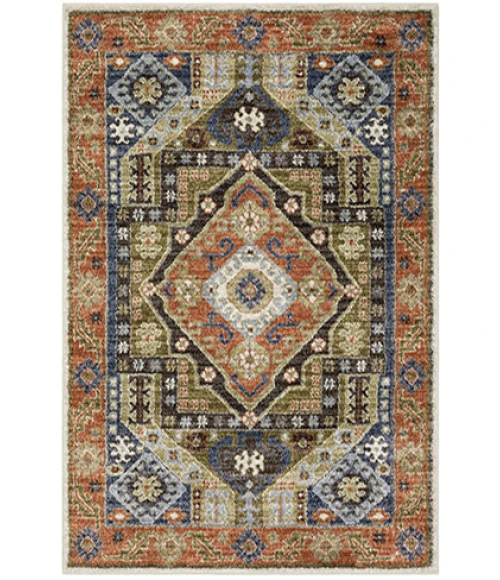 Oriental Weavers GEMMA Rust GEM03 7ft.10in. X 10ft. Rect. Rug