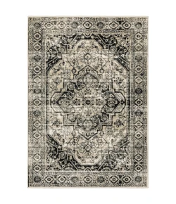 Oriental Weavers Georgia 429G0 Grey/ Black Area Rug 9 ft. 10 in. X 12 ft. 10 in. Rectangle