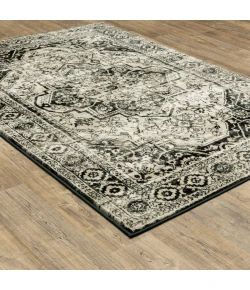 Oriental Weavers Georgia 429G0 Grey/ Black Area Rug 9 ft. 10 in. X 12 ft. 10 in. Rectangle