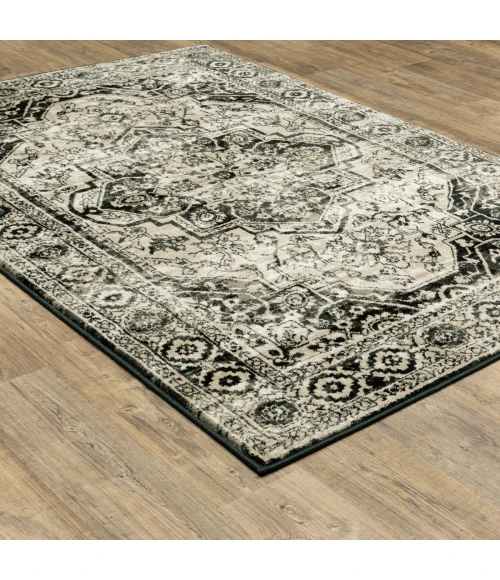 Oriental Weavers Area Rug Georgia 429G0 Grey 6' 7" X  9' 2"