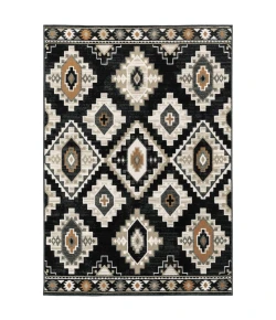Oriental Weavers Georgia 605F0 Charcoal/ Ivory Area Rug 6 ft. 7 in. X 9 ft. 2 in. Rectangle