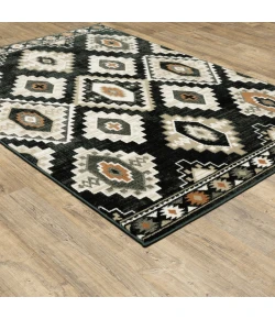 Oriental Weavers Georgia 605F0 Charcoal/ Ivory Area Rug 6 ft. 7 in. X 9 ft. 2 in. Rectangle