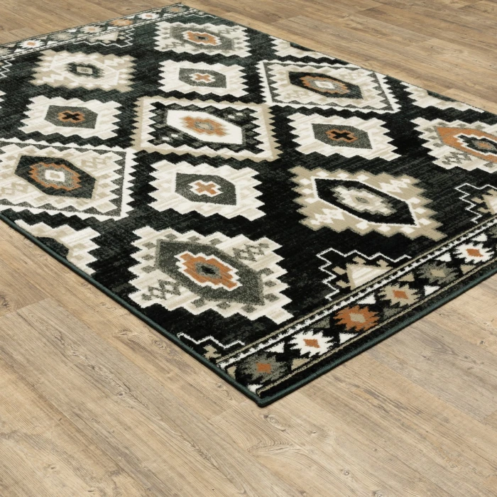 Oriental Weavers Area Rug Georgia 605F0 Charcoal 1'10" X  7' 6" Runner